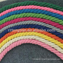 3 Strand twisted cotton rope for wholesale